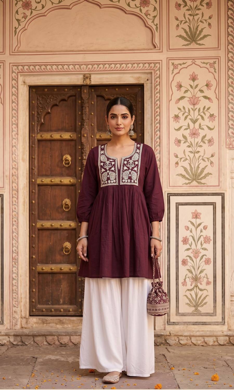 ALISI Casual Embroidered Women Multicolor Top