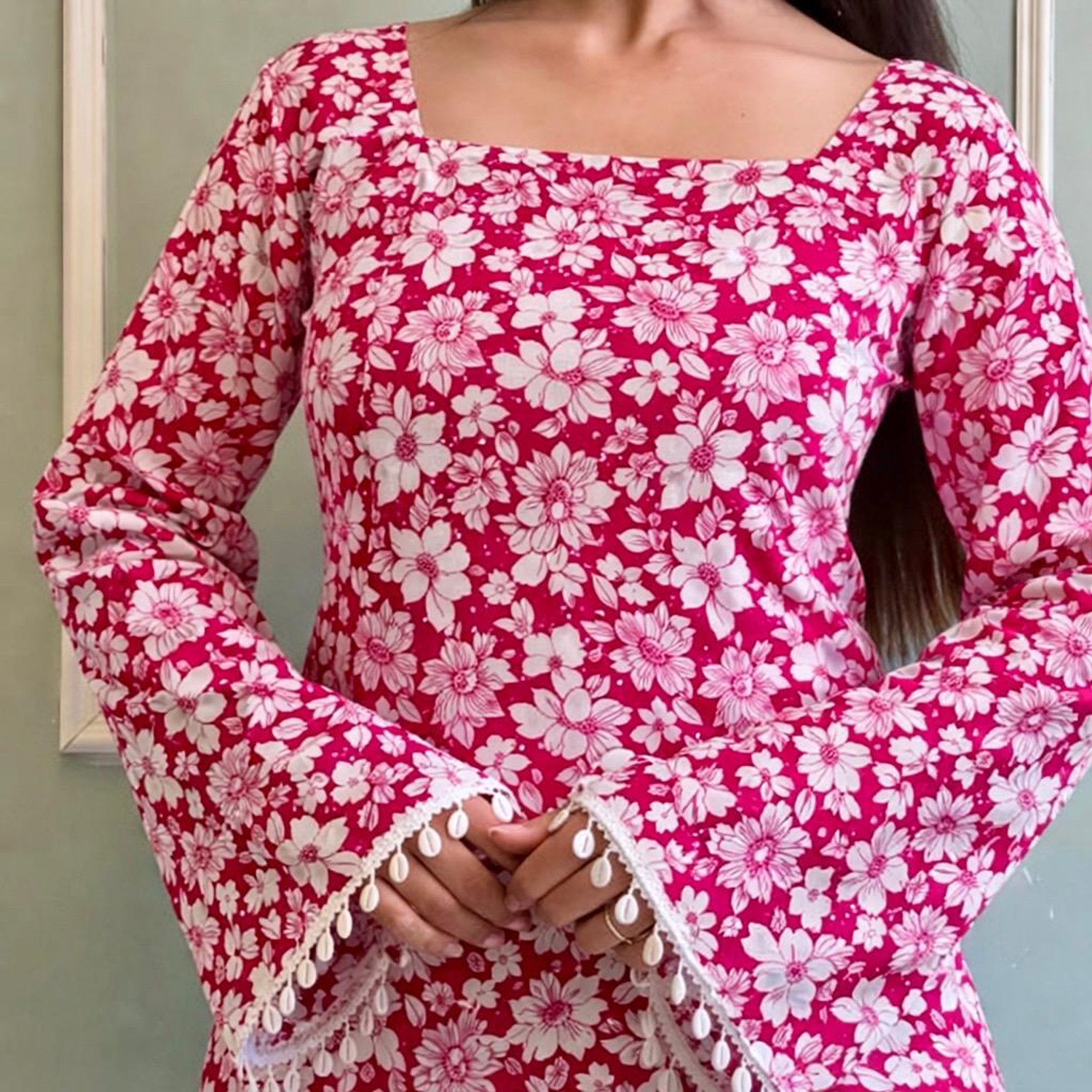 Image of Andheriya Attire Women Floral Print Tunic Kurta