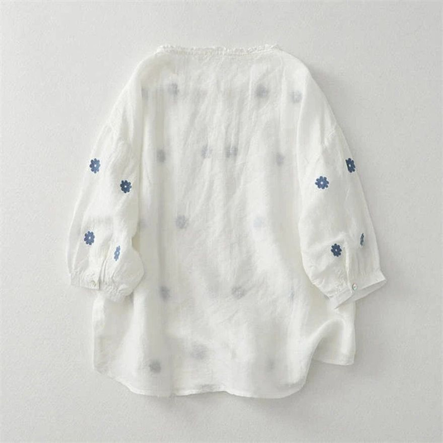 Image of Suriya Enterprise Casual Embroidered Women White Top