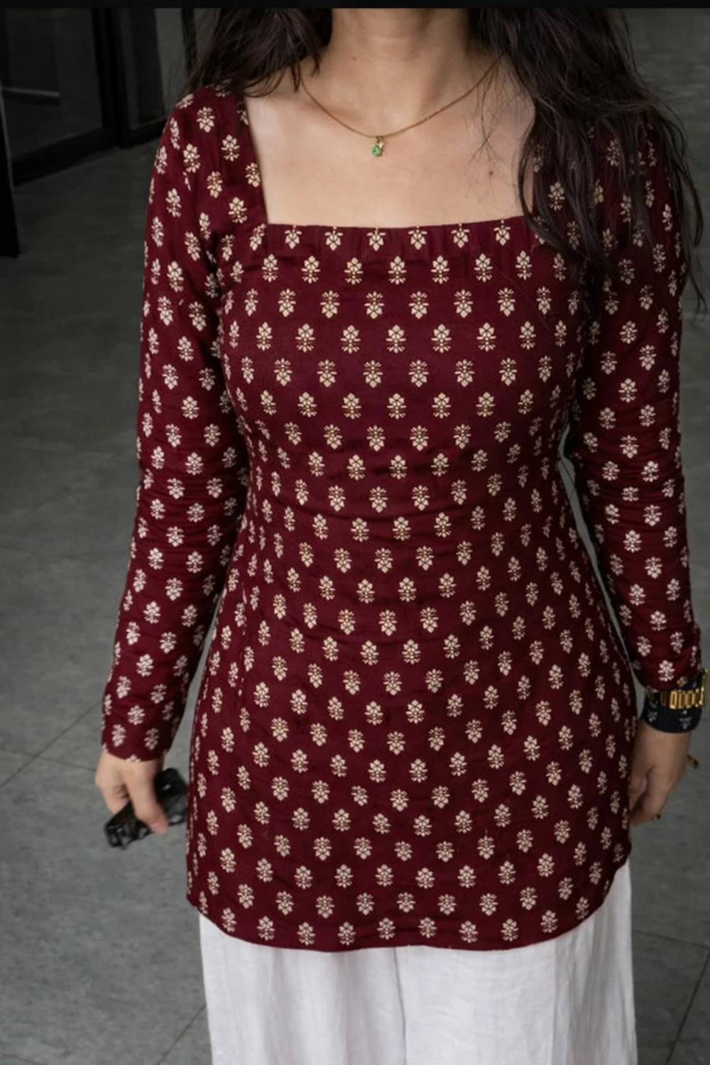 KURTIANDKUNDAN Women Printed Straight Kurta - Image 3