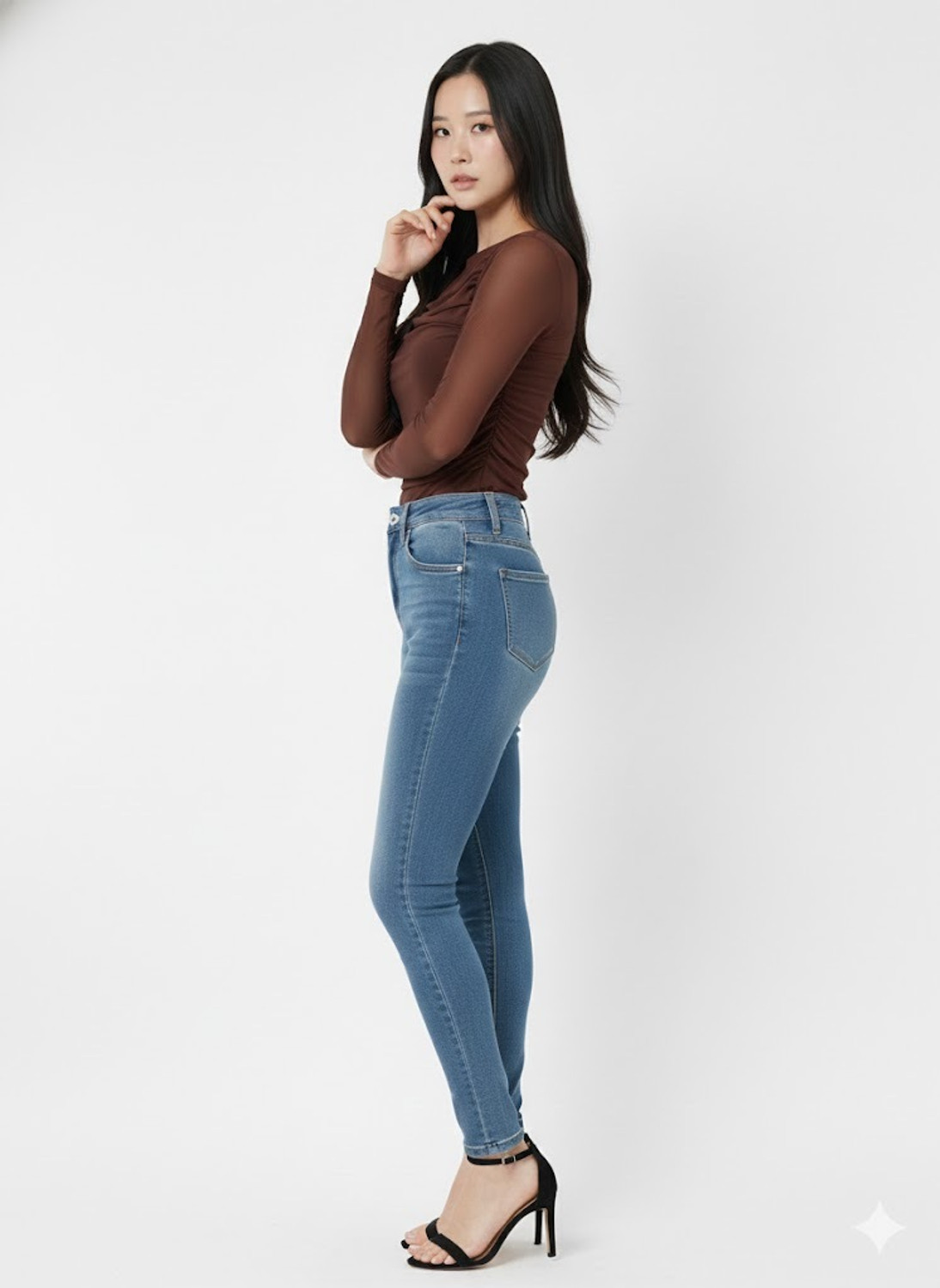 Image of Avyola Casual Solid Women Brown Top