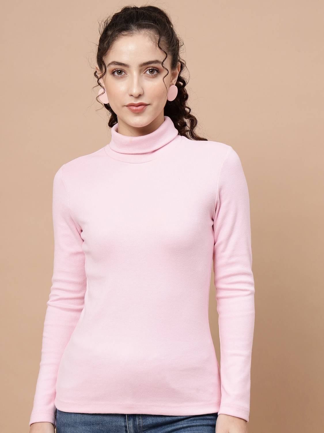 BEATNIK Casual Solid Women Pink Top