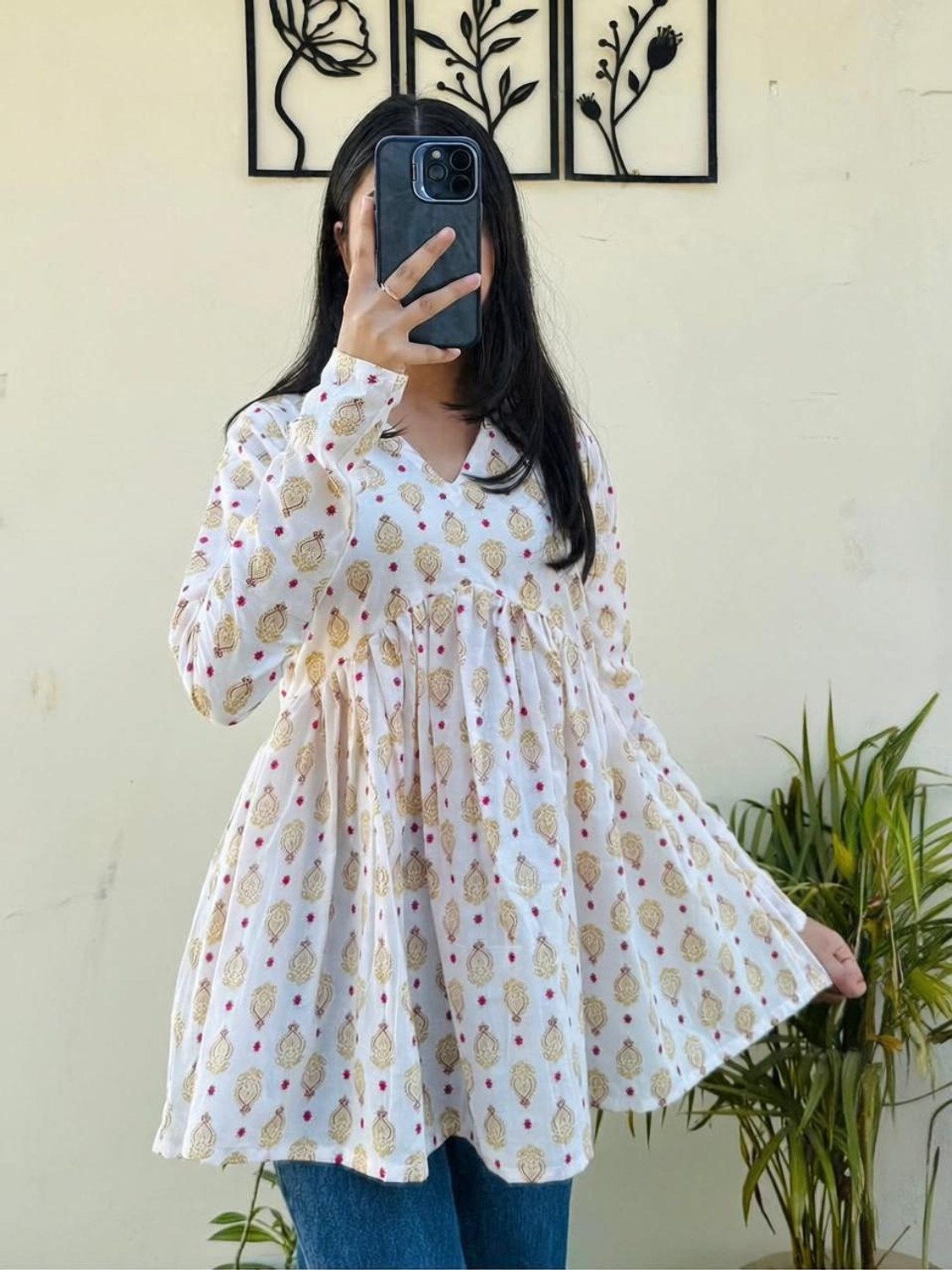 Image of JADHAM Casual Printed Women White Top