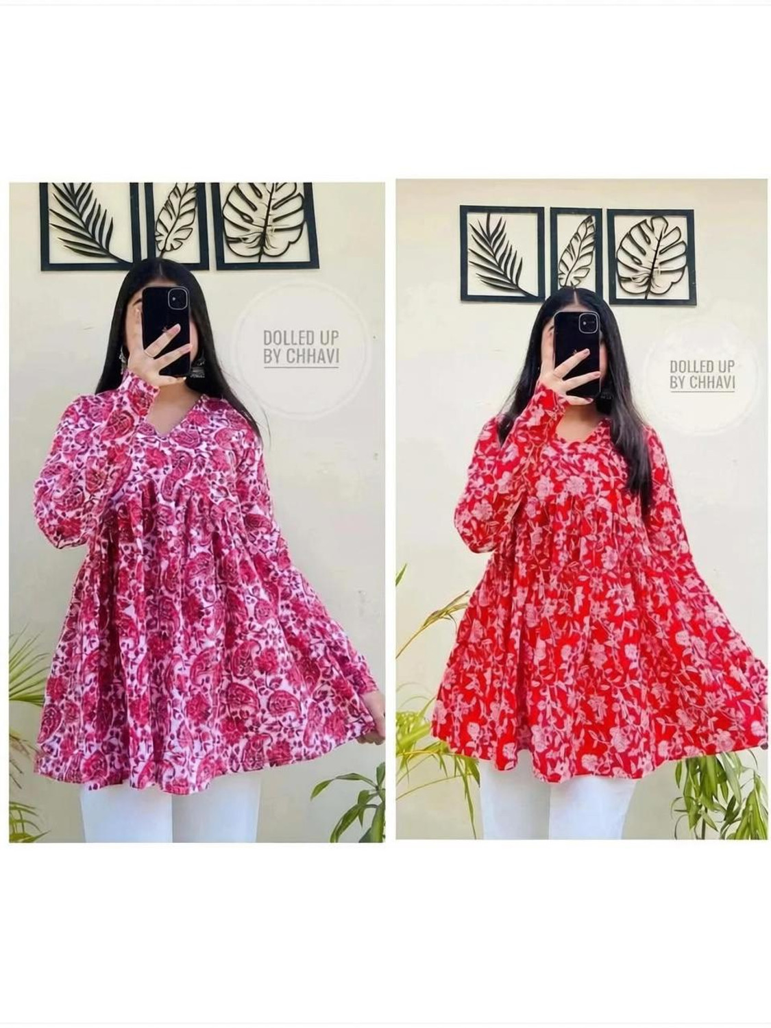 Image of BIBHATSU Casual Floral Print Women Multicolor Top