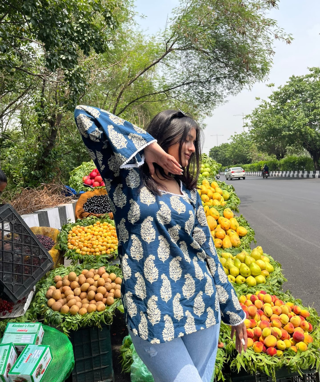 Image of Panchiraj Women Printed A-line Kurta