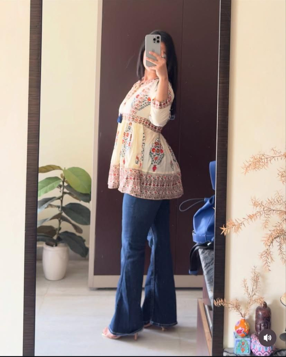 Image of ERAFASHION Party Printed Women Multicolor Top