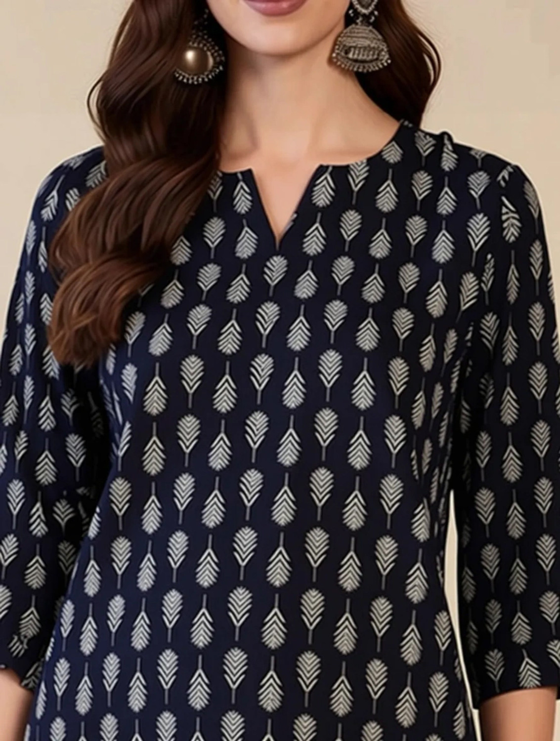 Image of EthnicBasket Women Printed Tunic Kurta