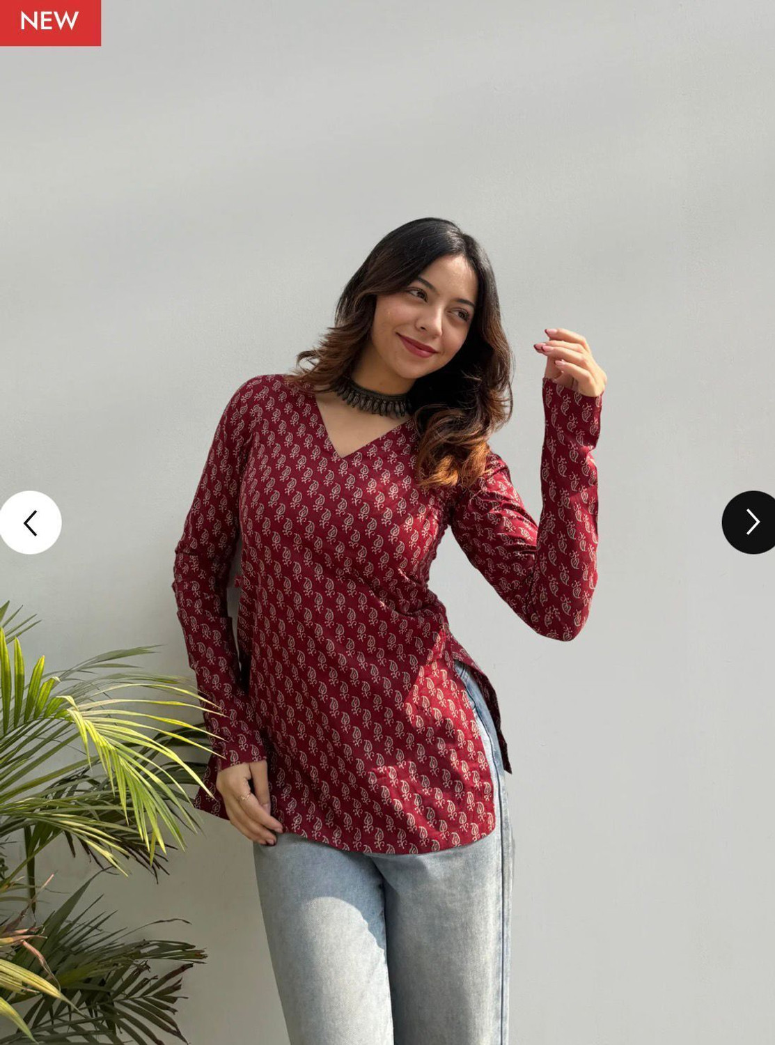 Image of PANCHHIRAJ TEXTILE Women Printed High Low Kurta