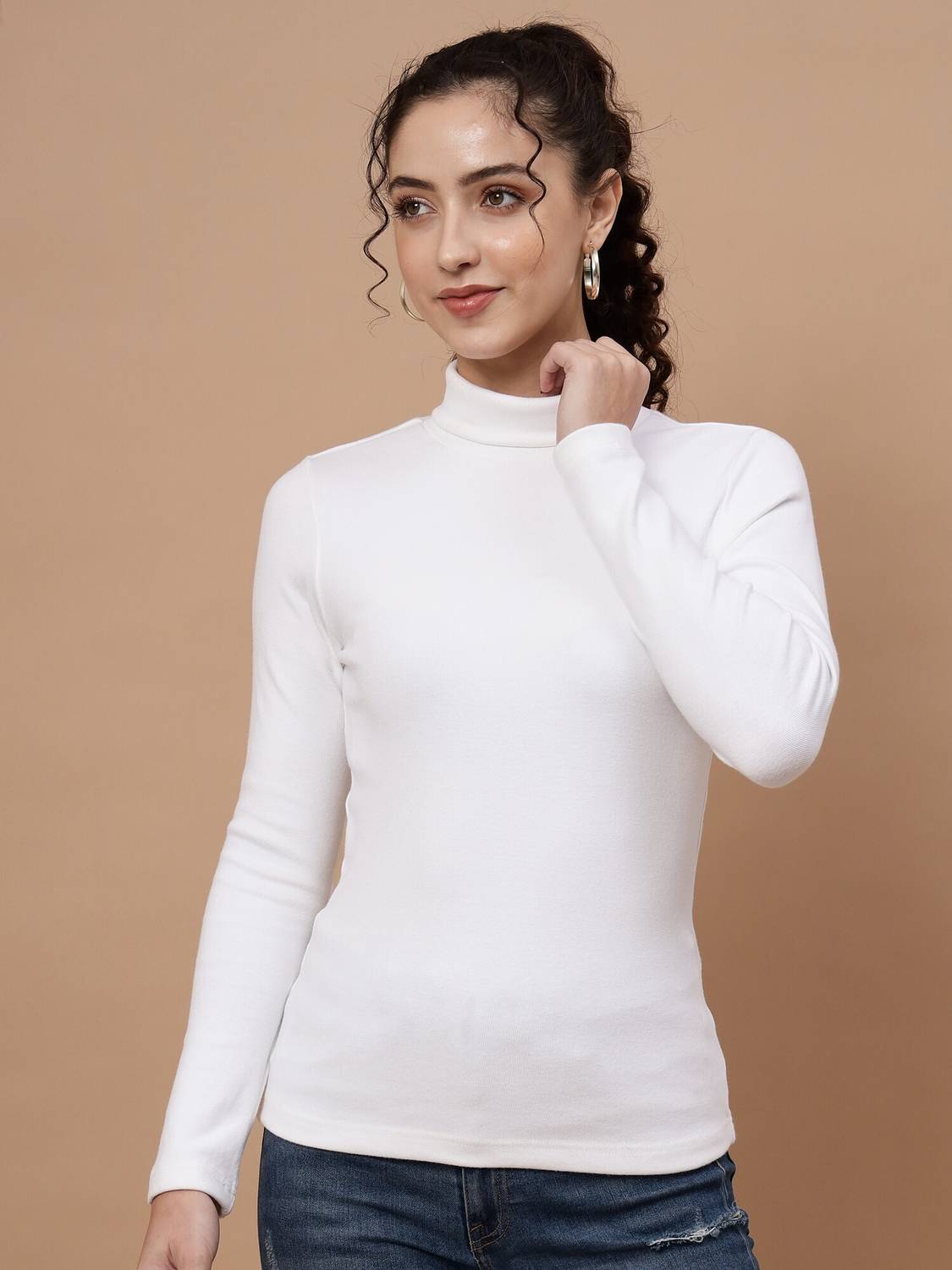 BEATNIK Casual Solid Women White Top