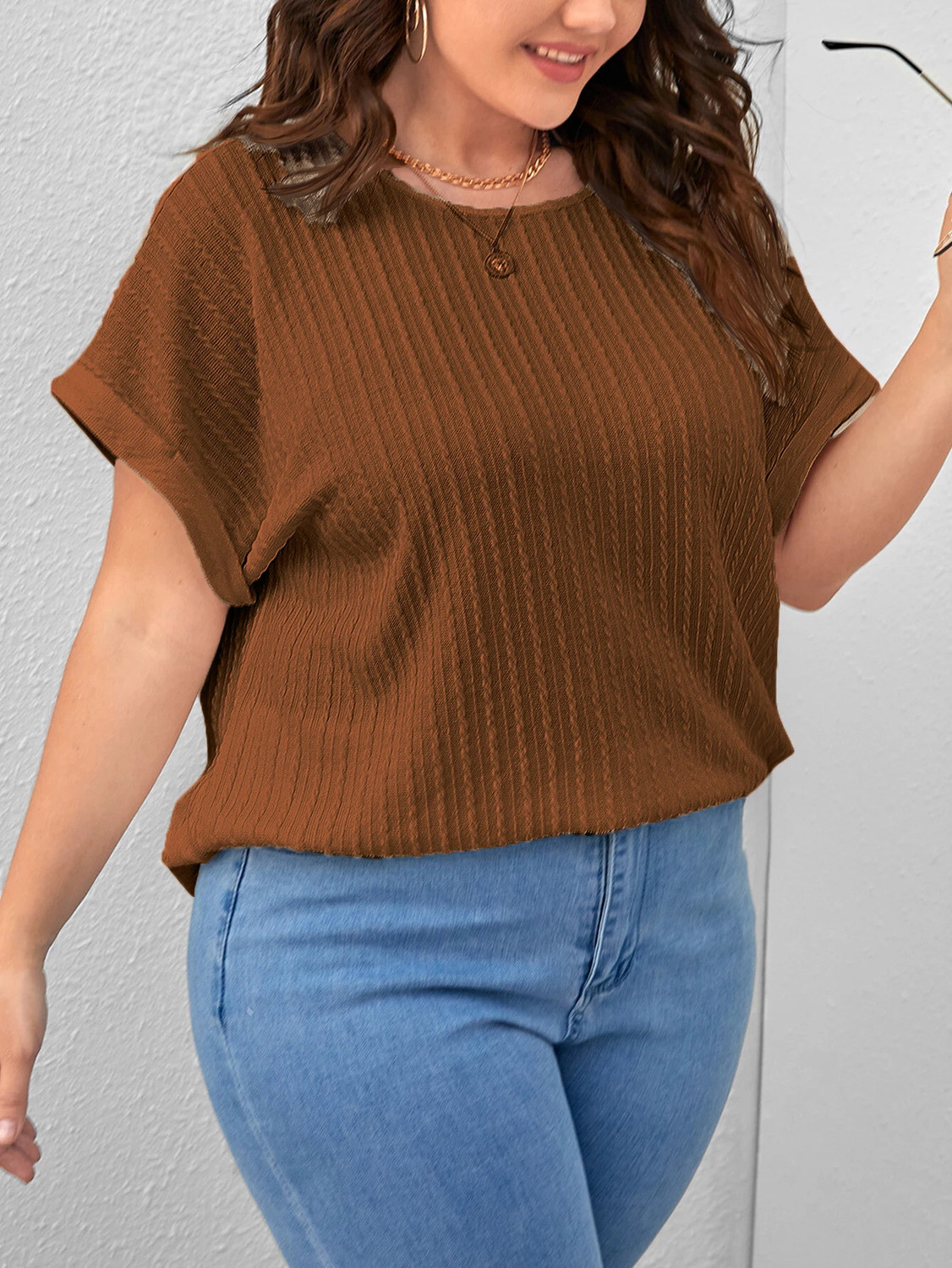 Image of Zilcon Casual Solid Women Brown Top