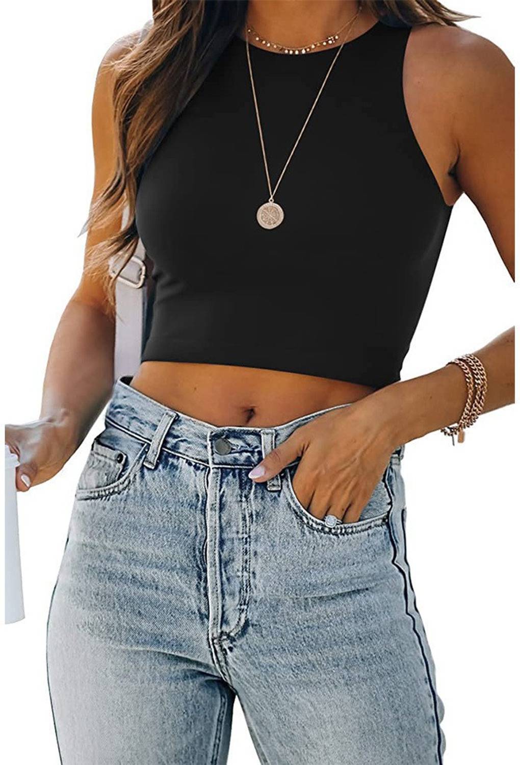 BoStreet Casual Solid Women Black Top