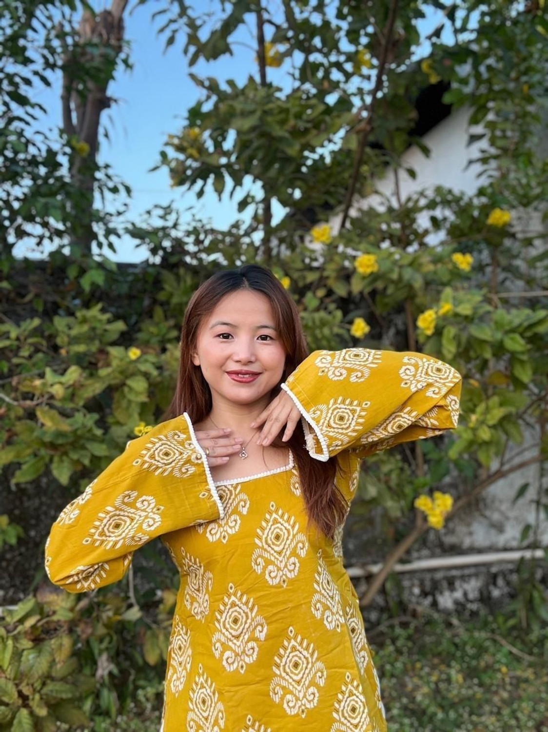 Image of SANGOURI Women Printed Straight Kurta