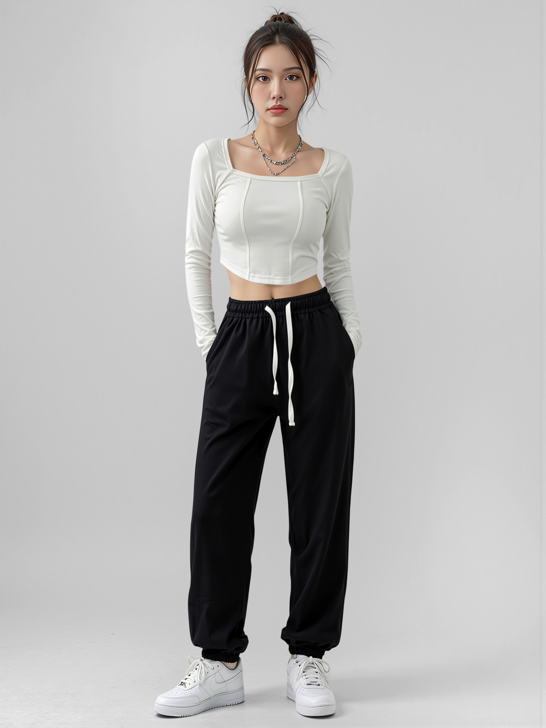 Image of Dream Beauty Fashion Casual Solid Women White Top