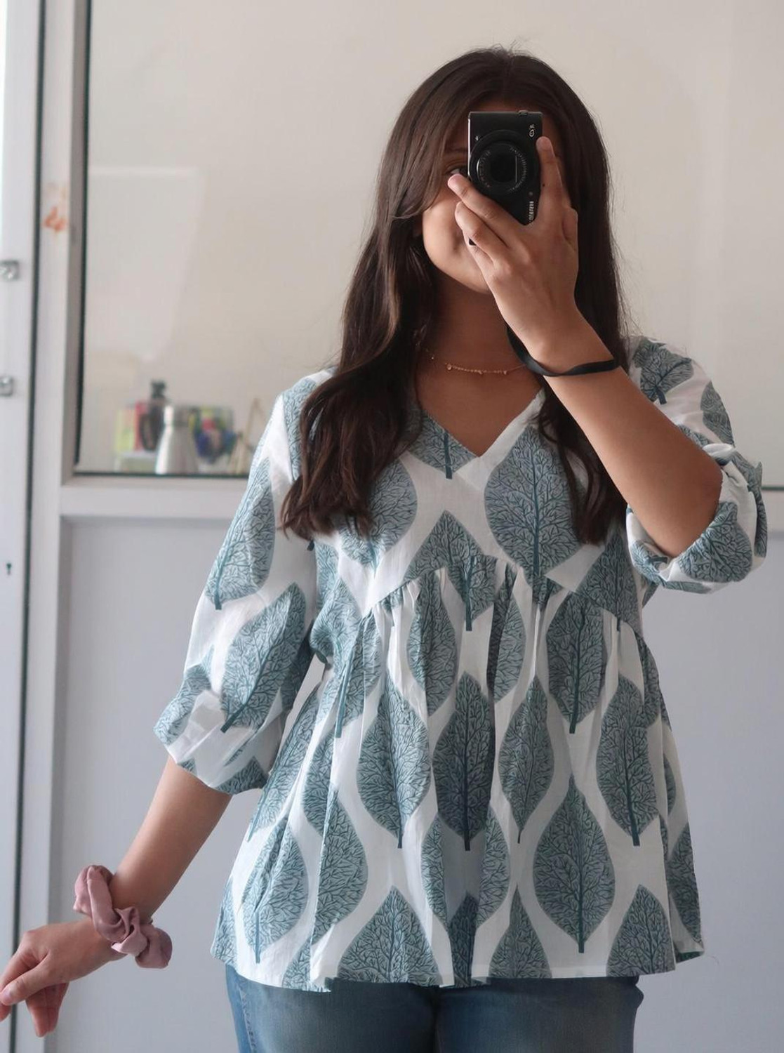 Image of AMANFAB Casual Printed Women White Top