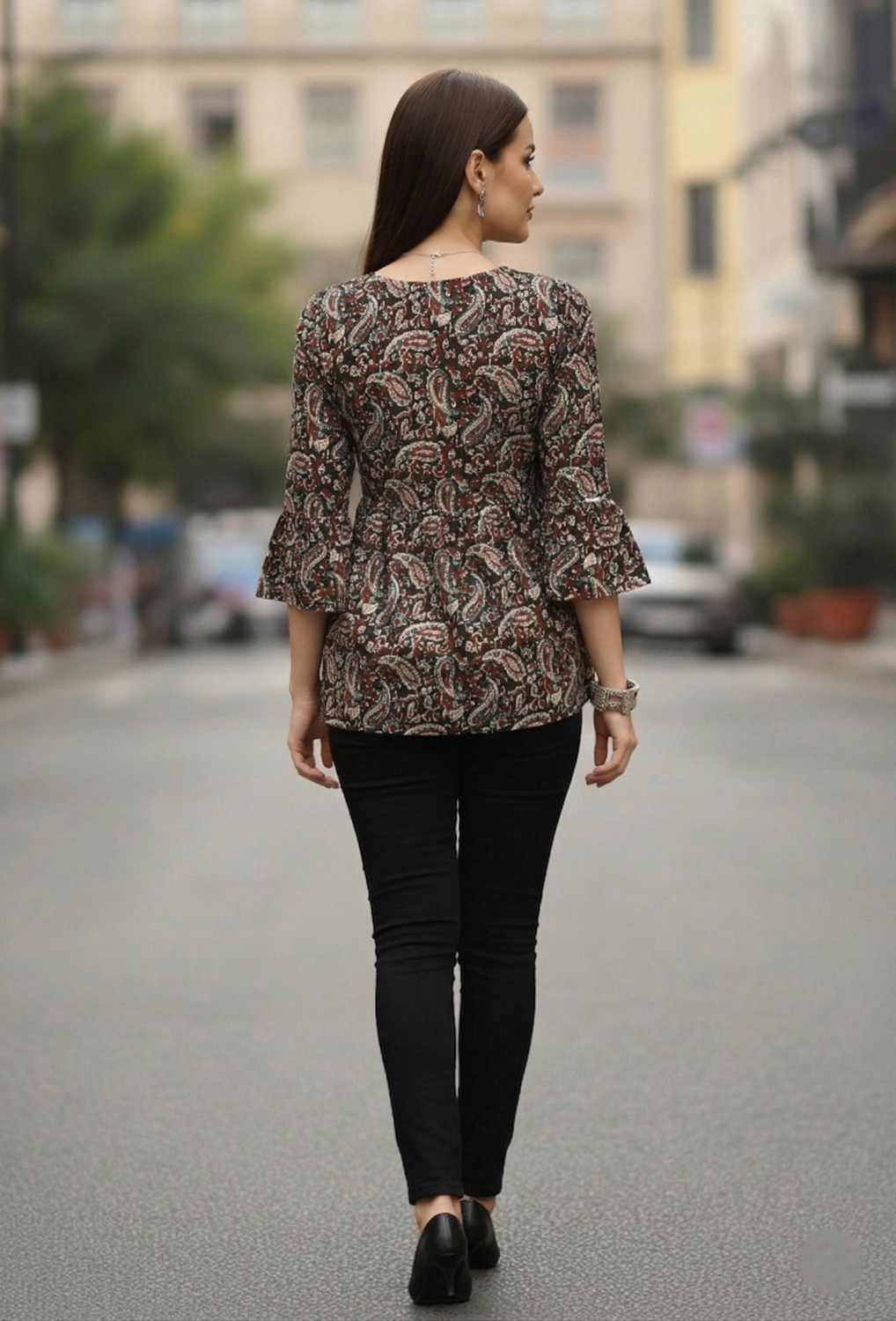 Image of RolyPoly Casual Floral Print Women Multicolor Top