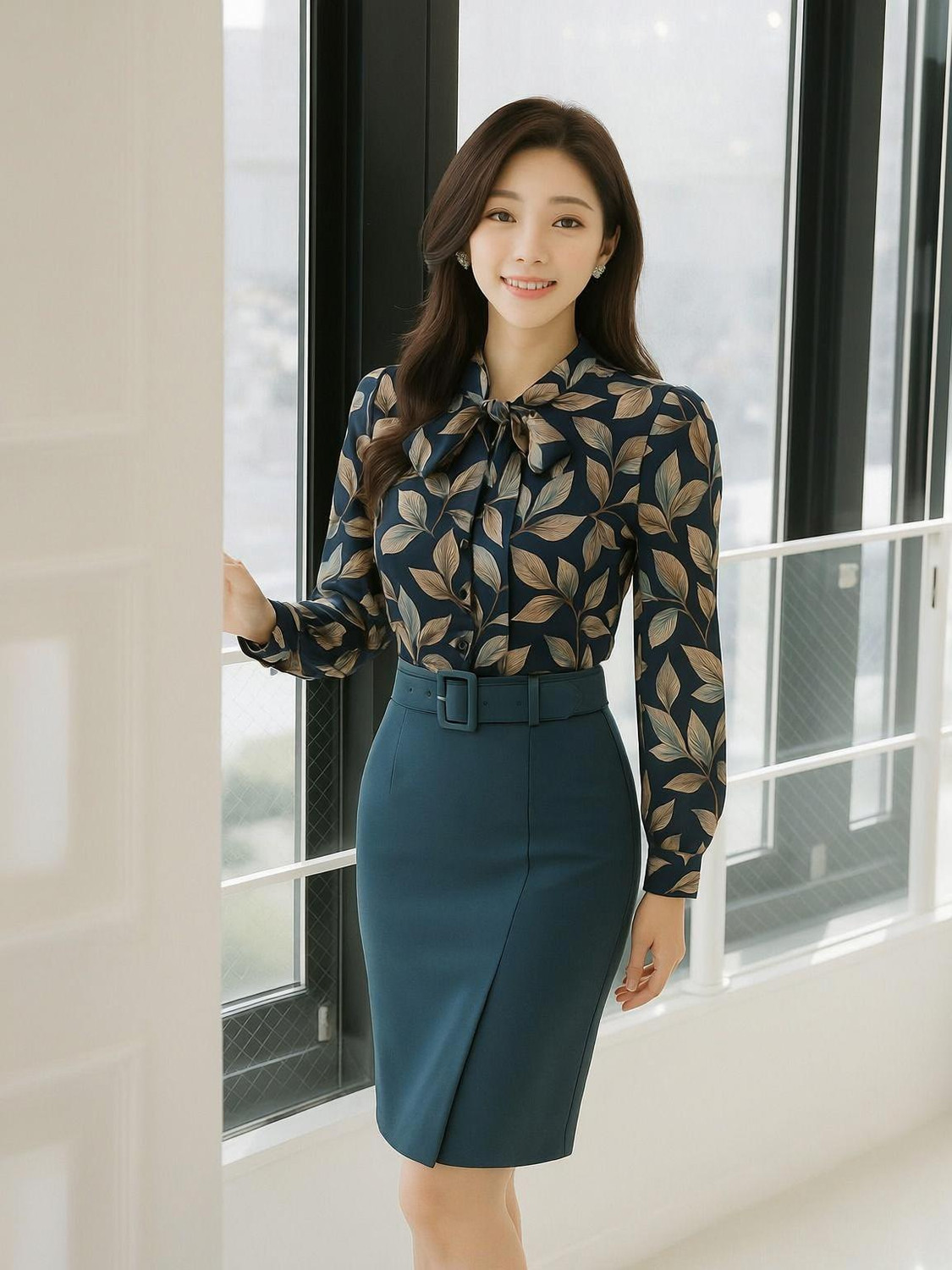 Image of GG Style Casual Printed Women Black Top