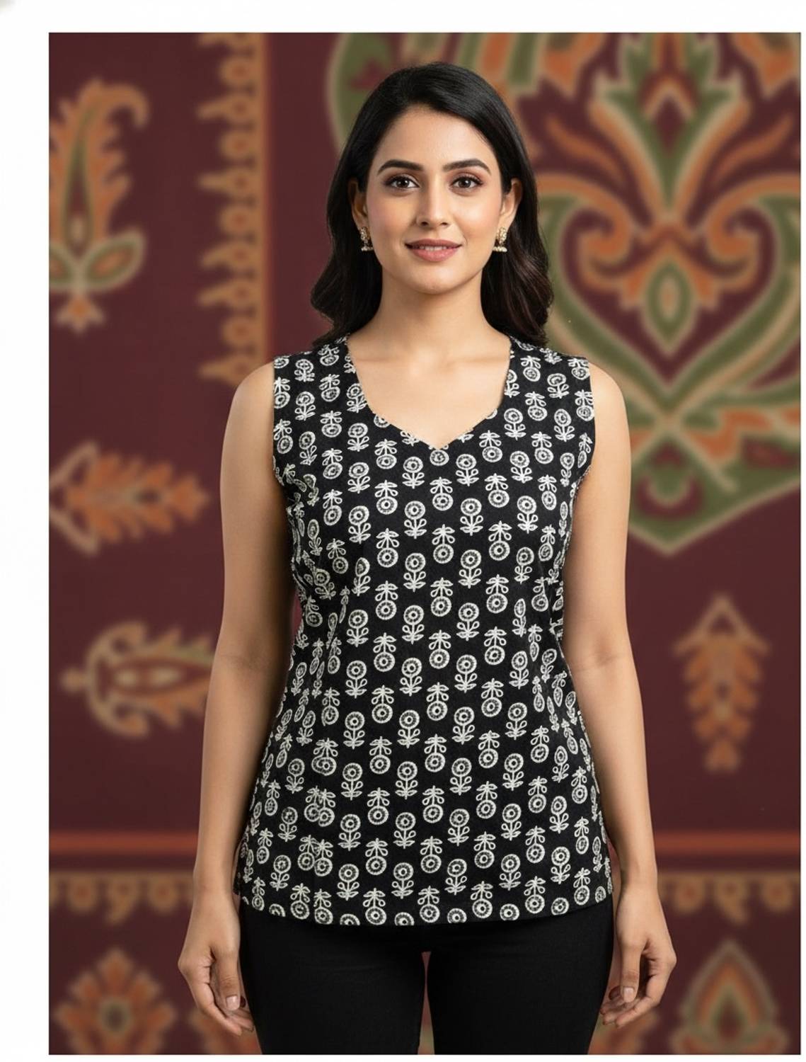 ArteVatika Women Floral Print Straight Kurta