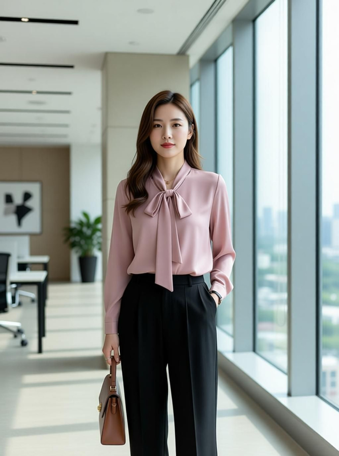 Image of NewlookAs Formal Striped Women Pink Top