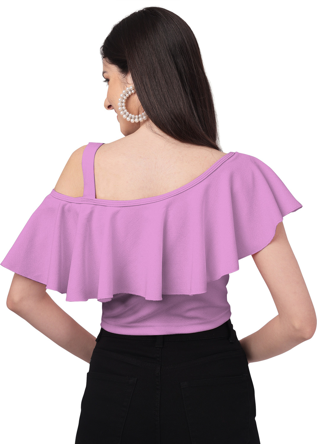 Image of Mehrang Casual Solid Women Pink Top