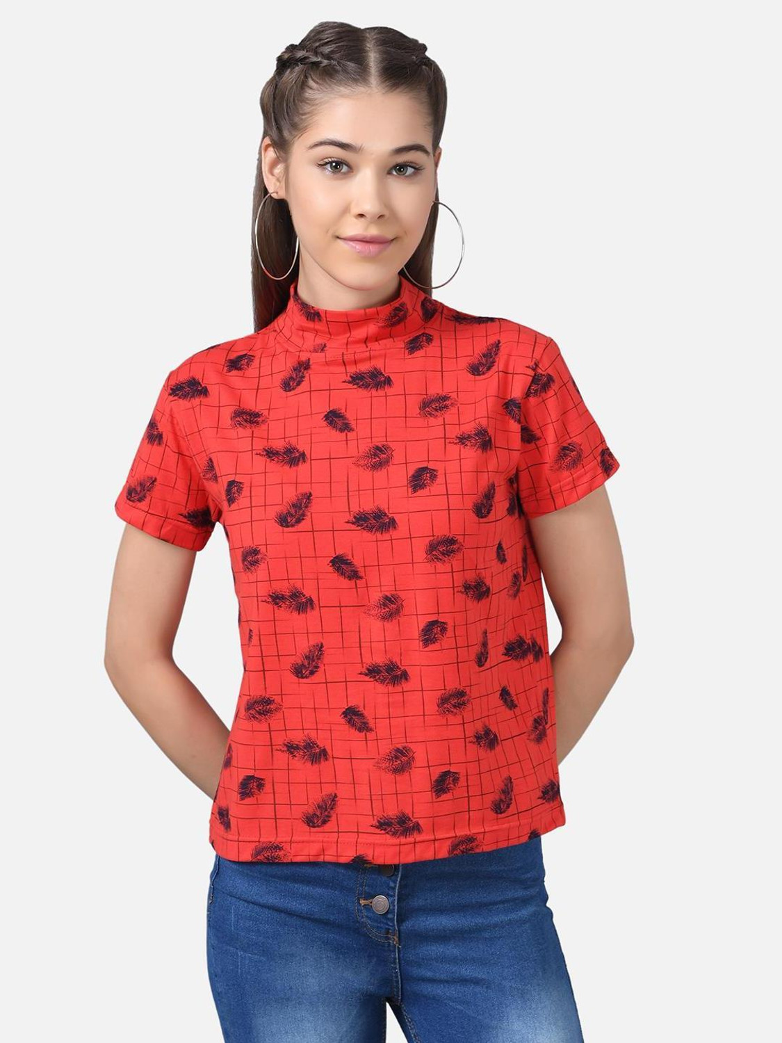 Image of KOTTY Casual Printed Women Multicolor Top