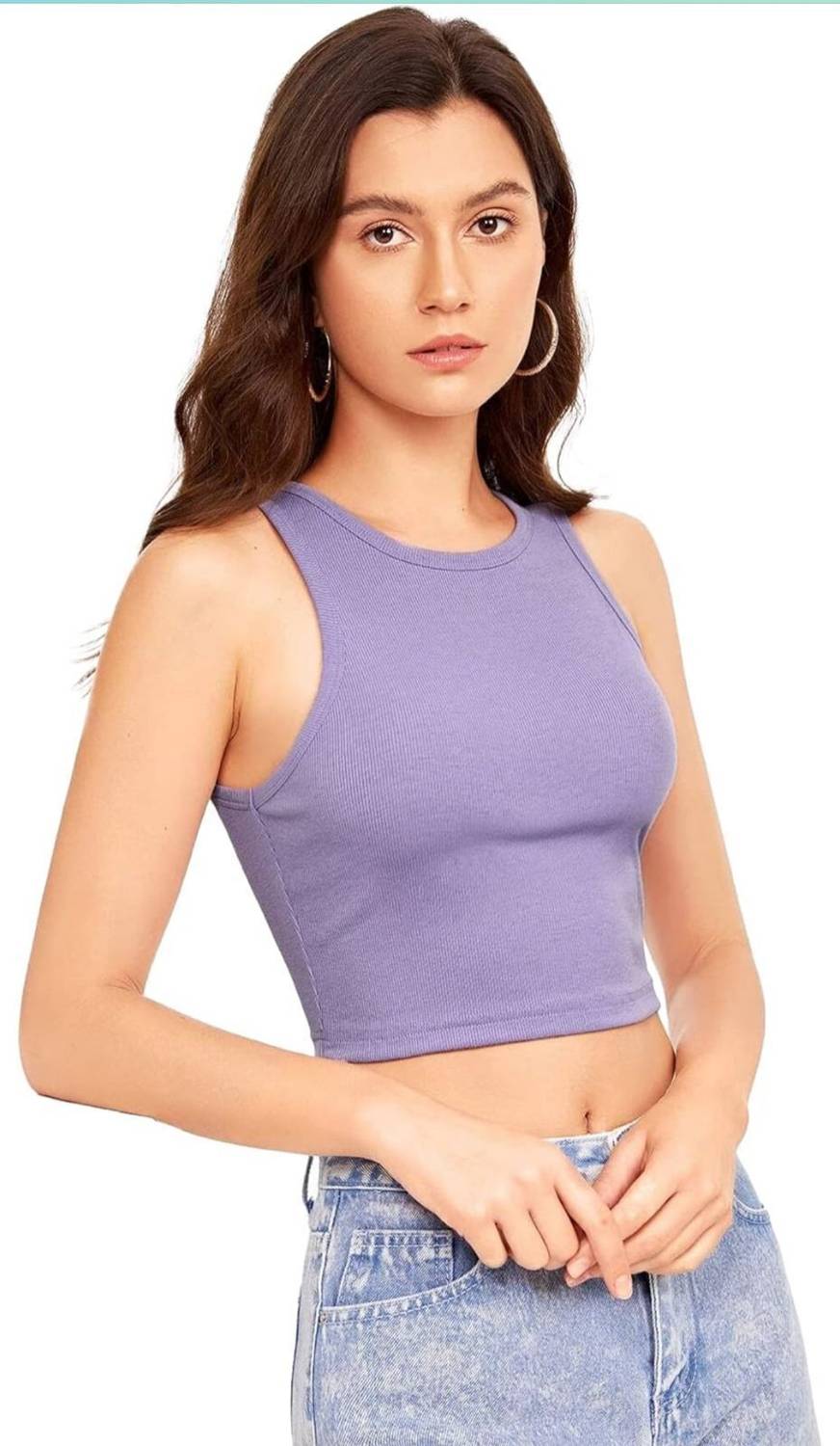 Baeship Casual Solid Women Purple Top