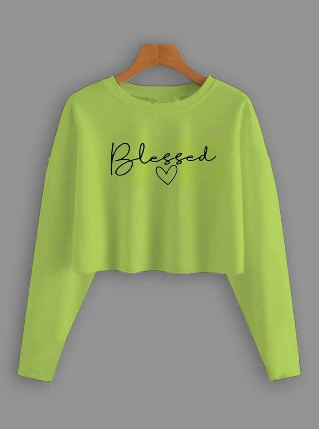 MANYA COLLECTION Typography Women Round Neck Green T-Shirt