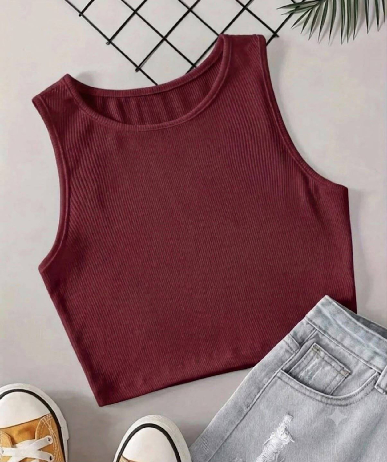 Image of SHREE CHAMUNDA CREATION Casual Self Design Women Maroon, White Top