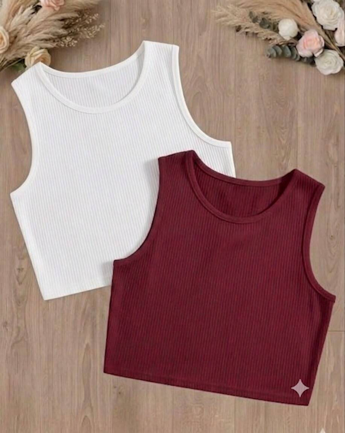 Image of SHREE CHAMUNDA CREATION Casual Self Design Women Maroon, White Top