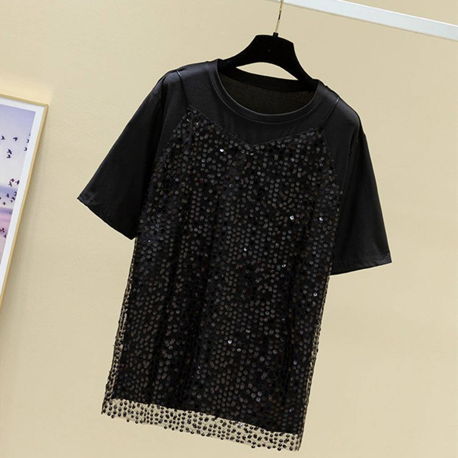 BoStreet Party Embellished Women Black Top