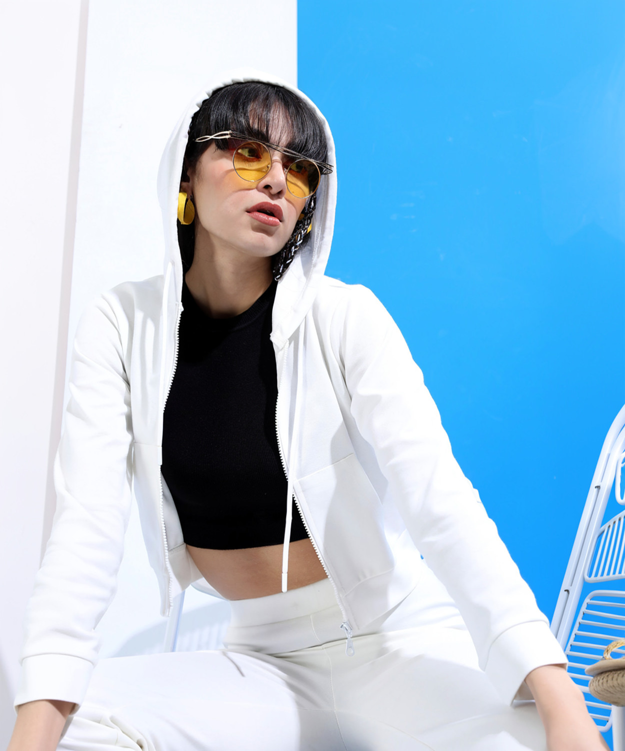 Image of Tokyo Talkies Party Solid Women White Top