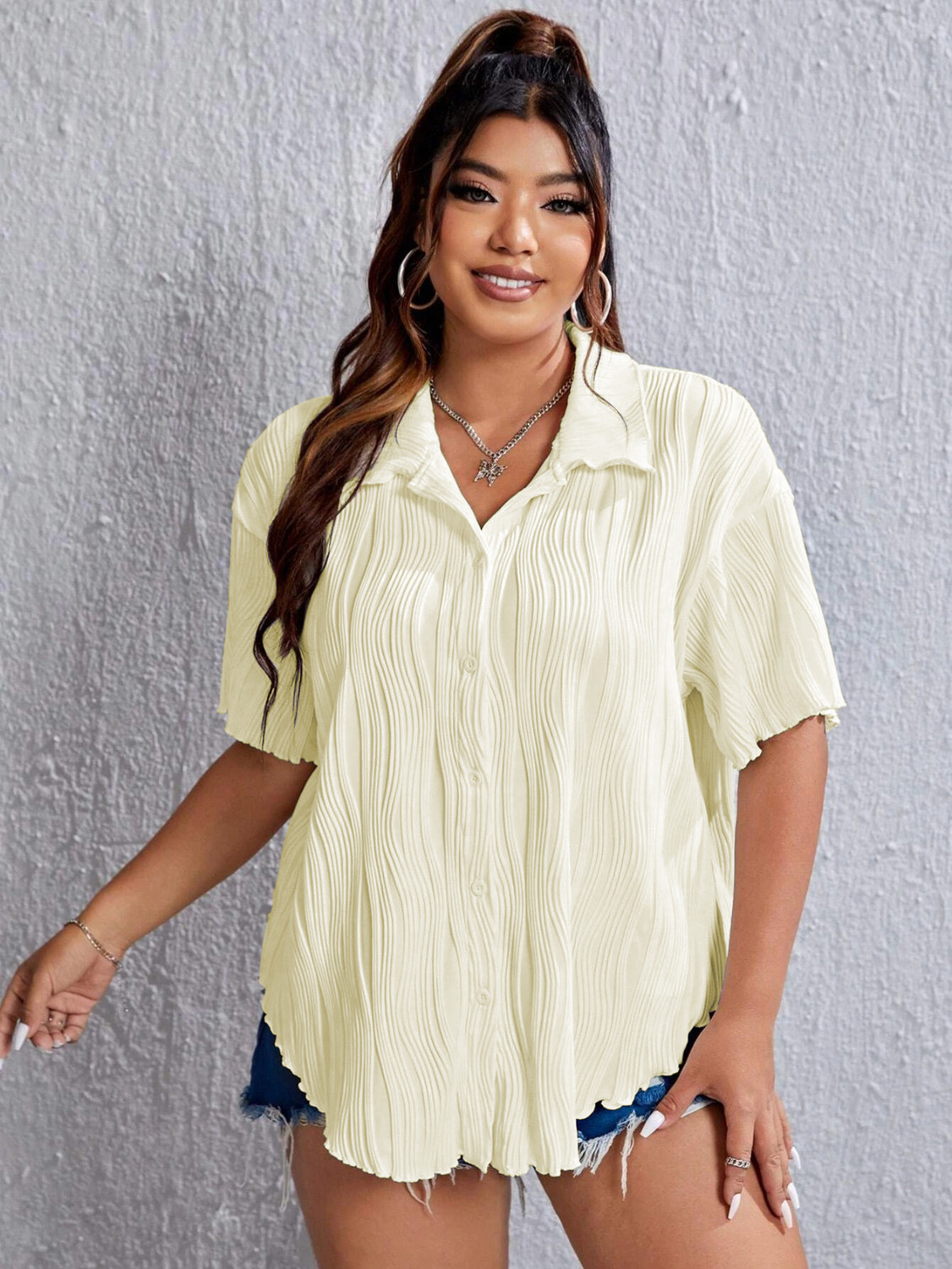 Image of Leriya Fashion Casual Self Design Women Yellow Top