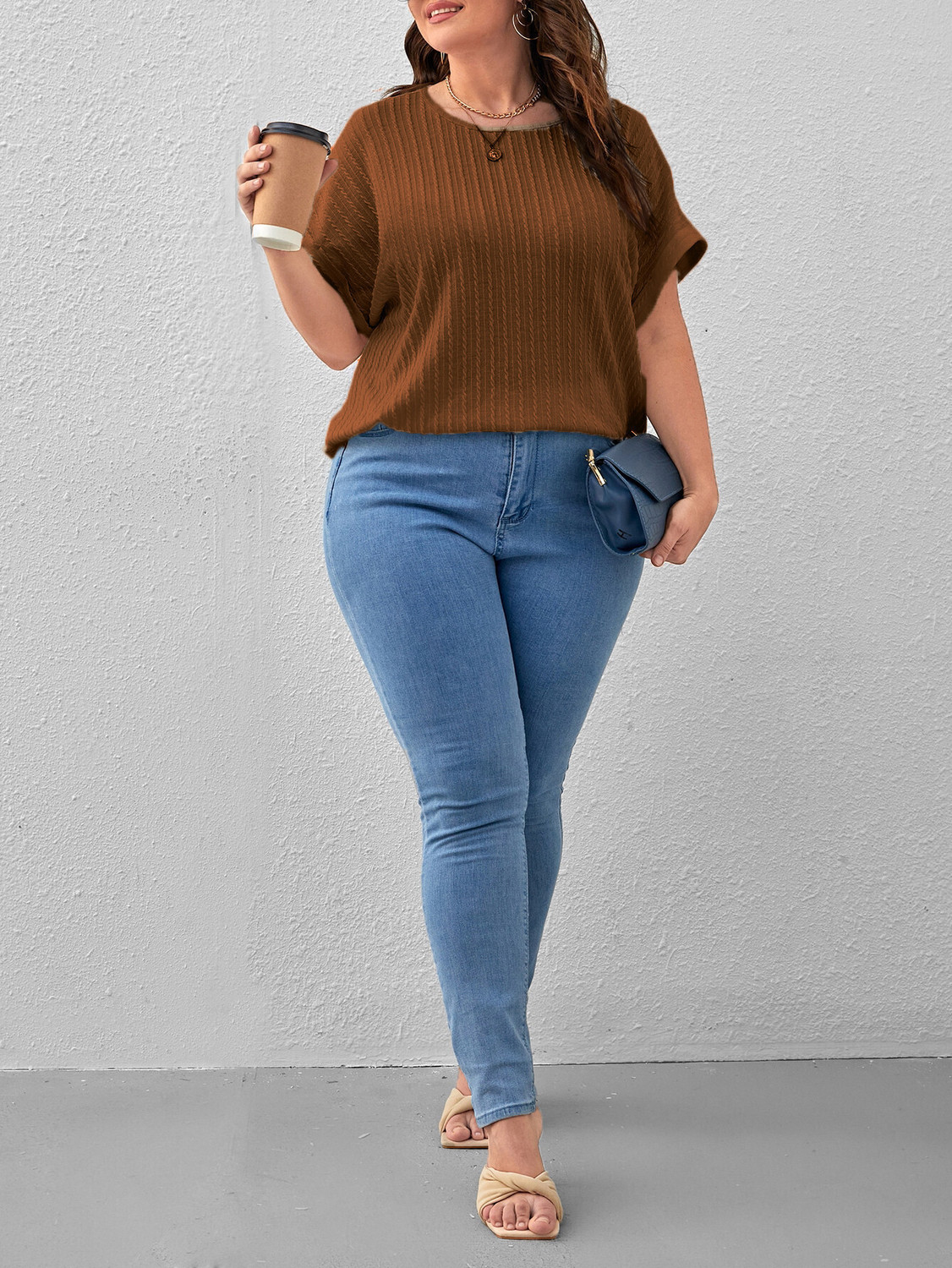 Image of Zilcon Casual Solid Women Brown Top