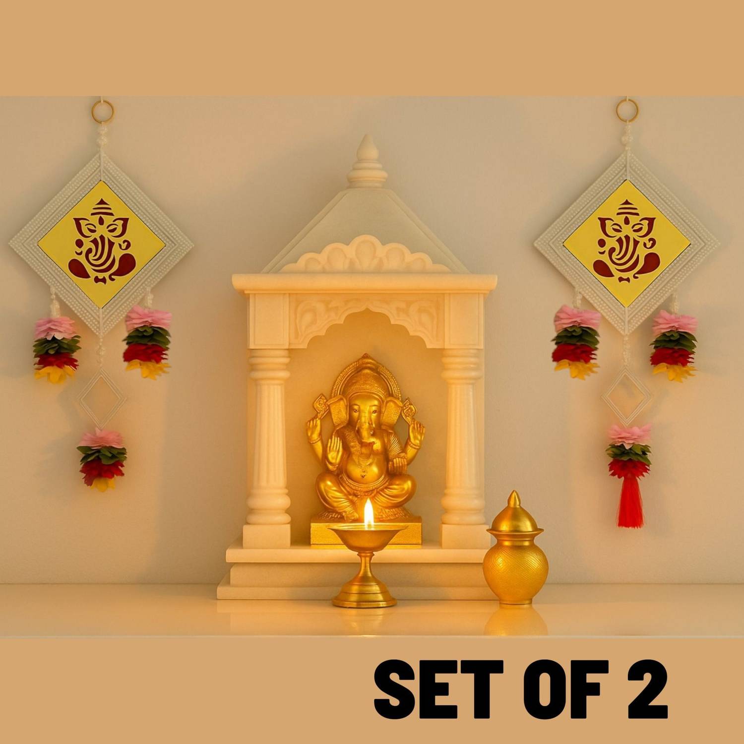BDRMKH Ganesh Ji Hanging | Traditional Decorative Wall & Door Hanging Toran