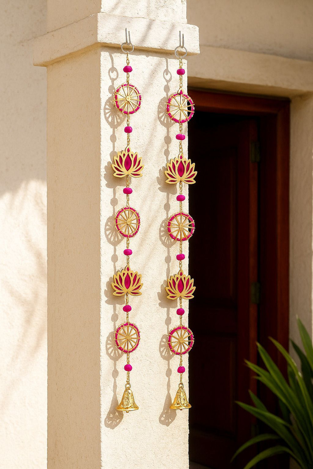 Image of BDRMKH Wall Door Hanging Lotus Latkan decorative Toran