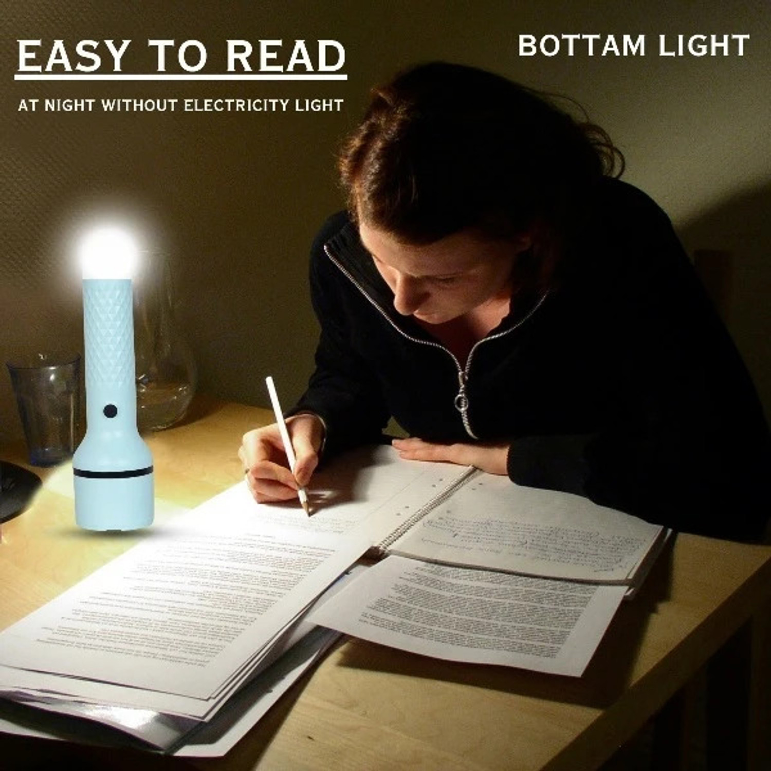 Image of CRENTILA Rechargeable 2 in 1 Long Distance Torch Up to 1 Km high power & Dual Battery S9, Torch