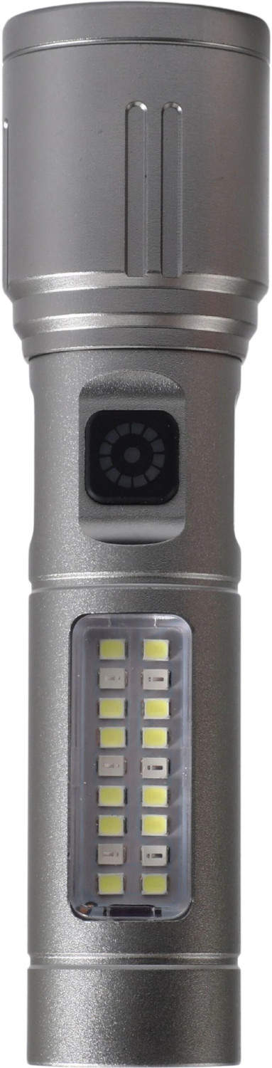 Image of MZ M032 (LED RECHARGEABLE METAL TORCH) Zoomable 80W with 1200mAh Battery & 6 Modes Torch