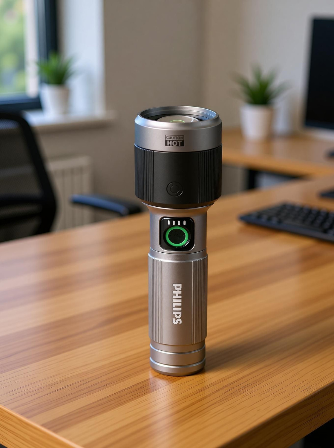 Image of PHILIPS Aircraft Aluminium Alloy, Zoom LED Flashlight - 1450 lm, 2200mAh, SFL2101 /56 Torch