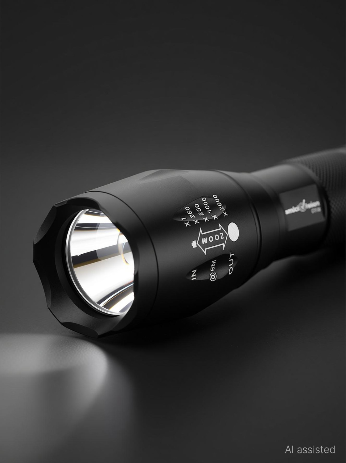 Image of amiciVision Flashlight LED Tactical Best T6 G700 Water Resistance 5 Modes Adjustable Focus Torch