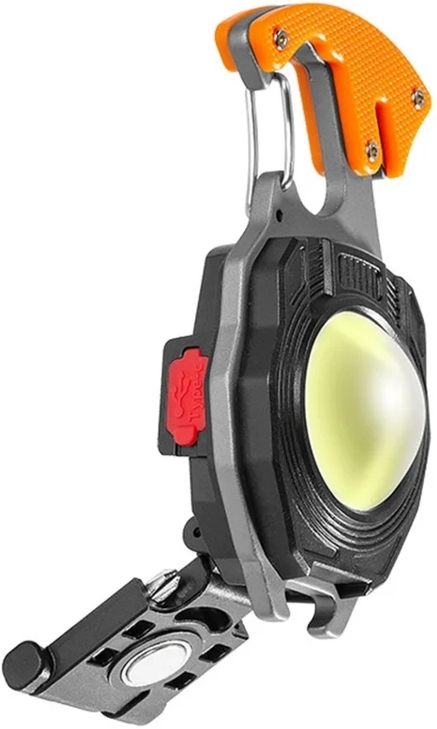 Image of GLOWISH CAMPING COB LED KEYCHAIN WITH STRONG MAGNET BASE BOTTLE OPENER, CUTTER, TOOLS Torch