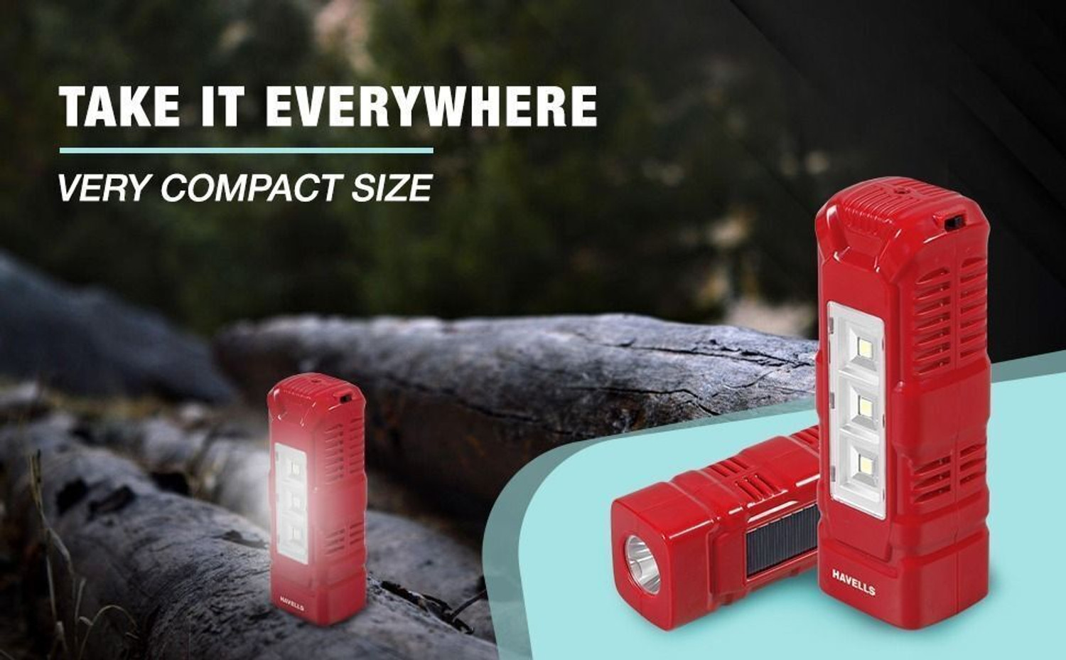 Image of HAVELLS Glanz Solar Plus 3W Torch