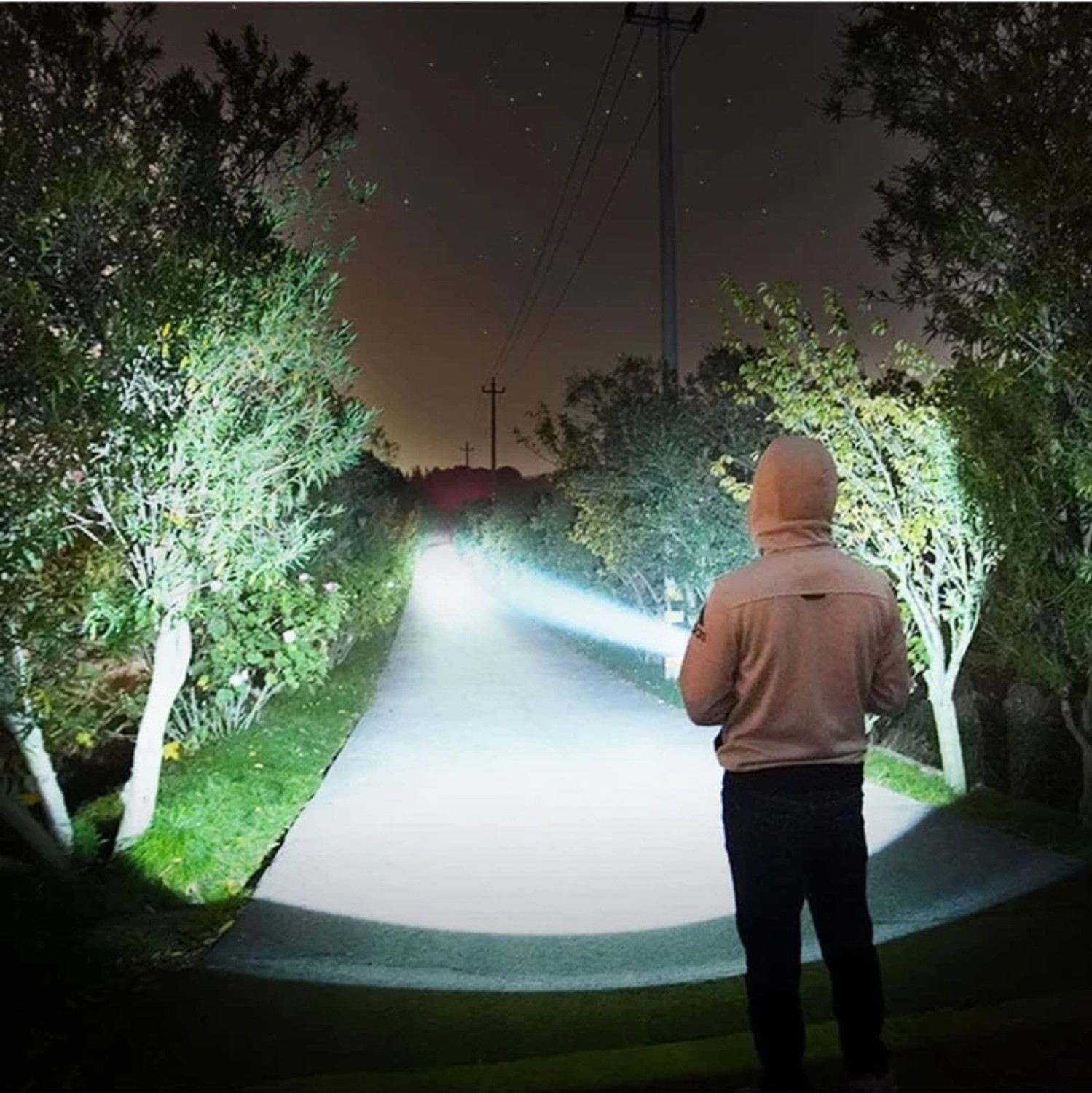 Image of MZ Zoomable Metal5 Modes Flashlight, Super Bright 50w Light TorchM. Torch