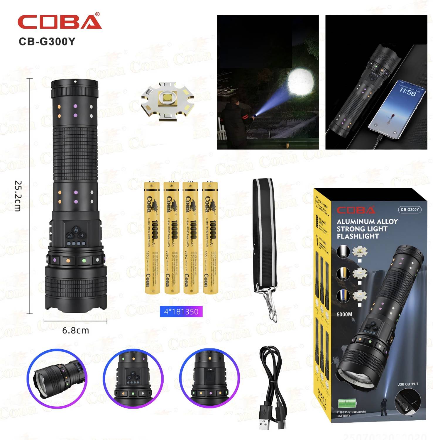 COBA CB G300Y Tactical Torch - Image 2