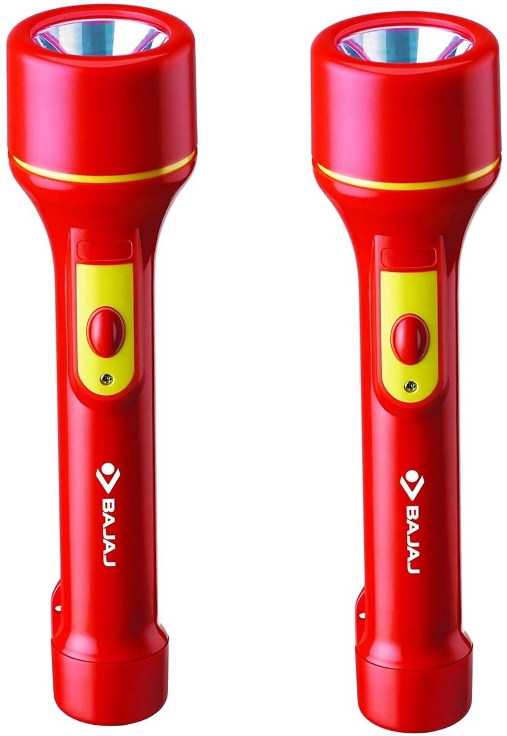BAJAJ 2W RAFTAAR JUMBO LED TORCH RED PACK OF-02 Torch