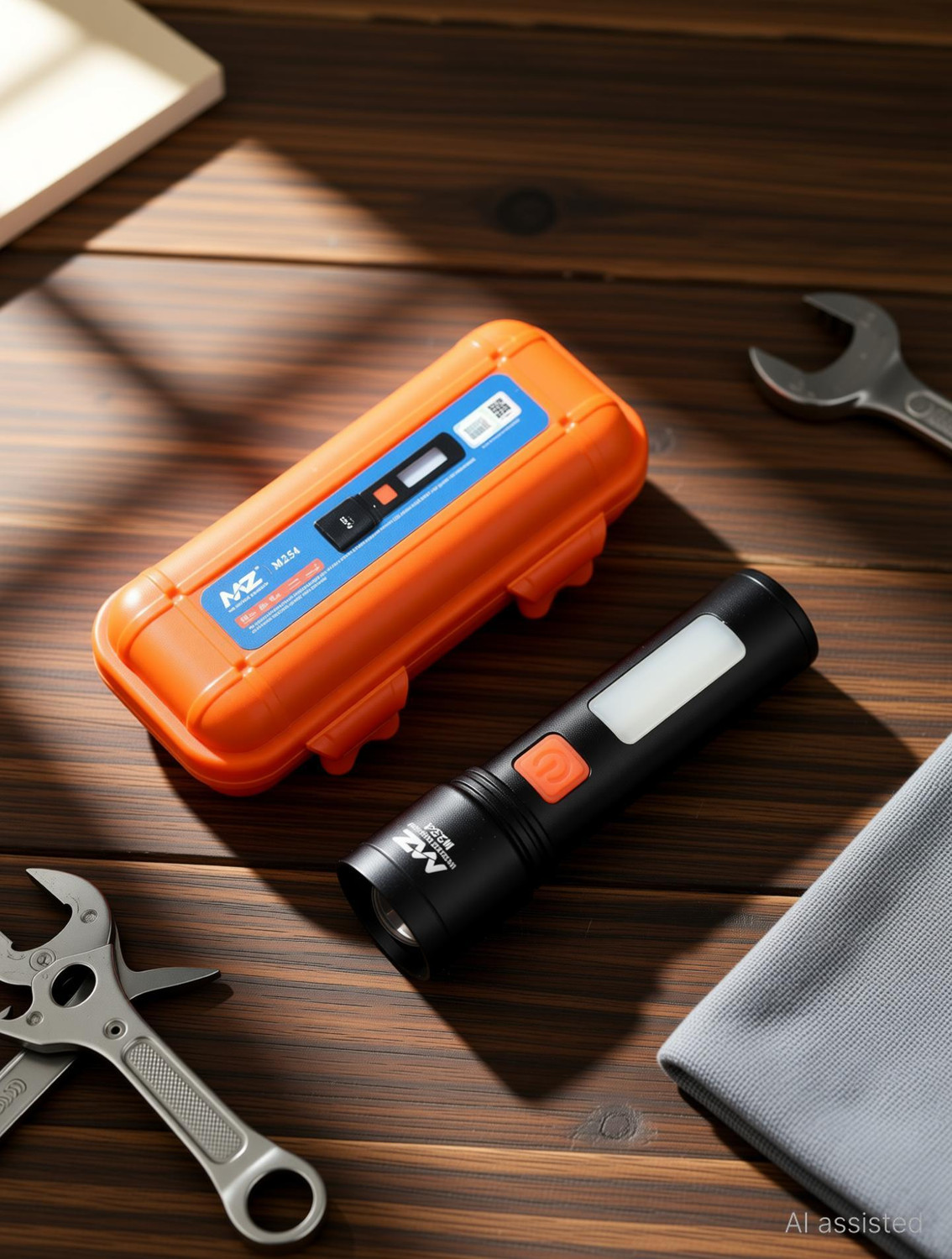 Image of MZ M254 (RECHARGEABLE LED METAL TORCH) Zoomable 60W with 1200mAh Battery Torch