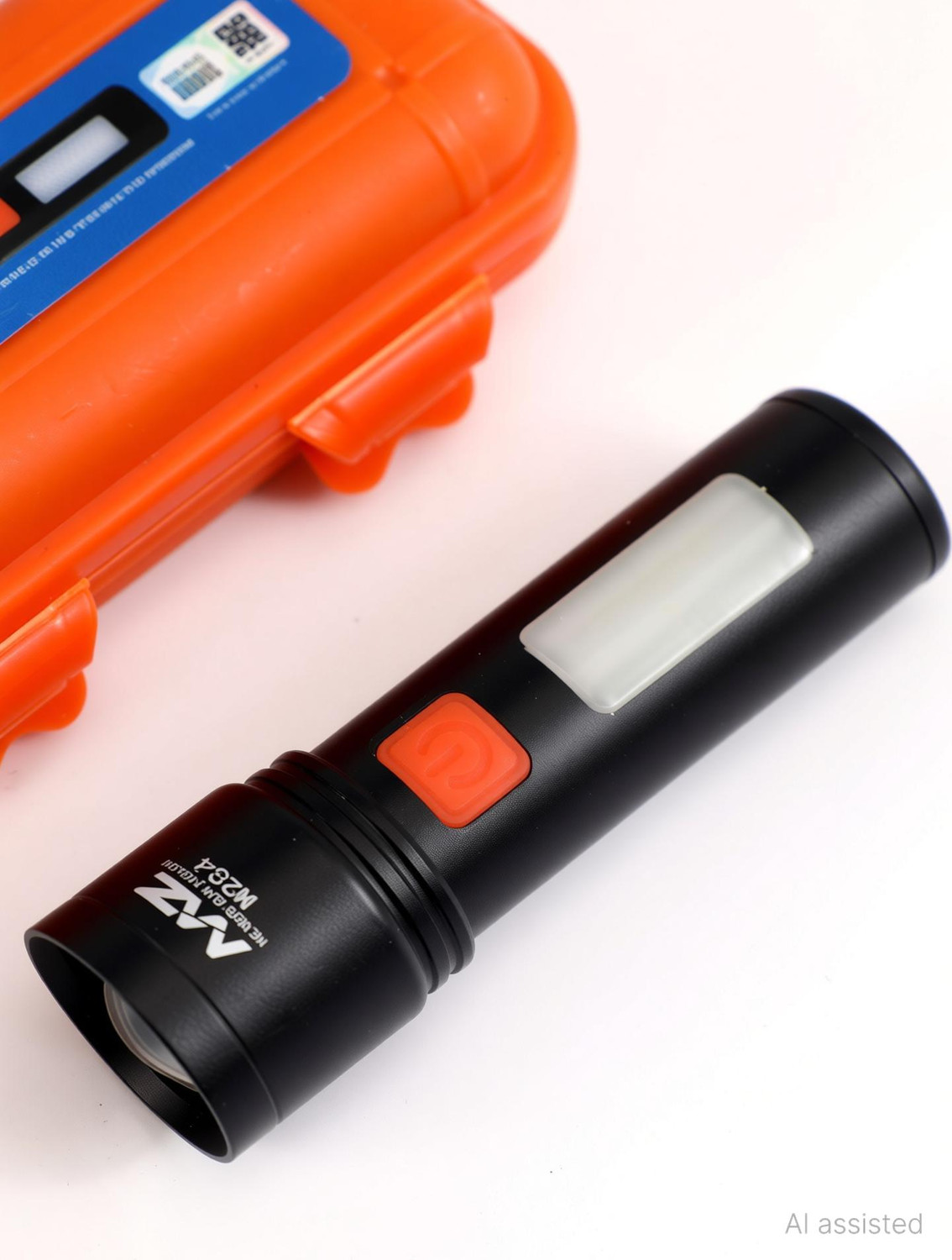 Image of MZ M254 (RECHARGEABLE LED METAL TORCH) Zoomable 60W with 1200mAh Battery Torch