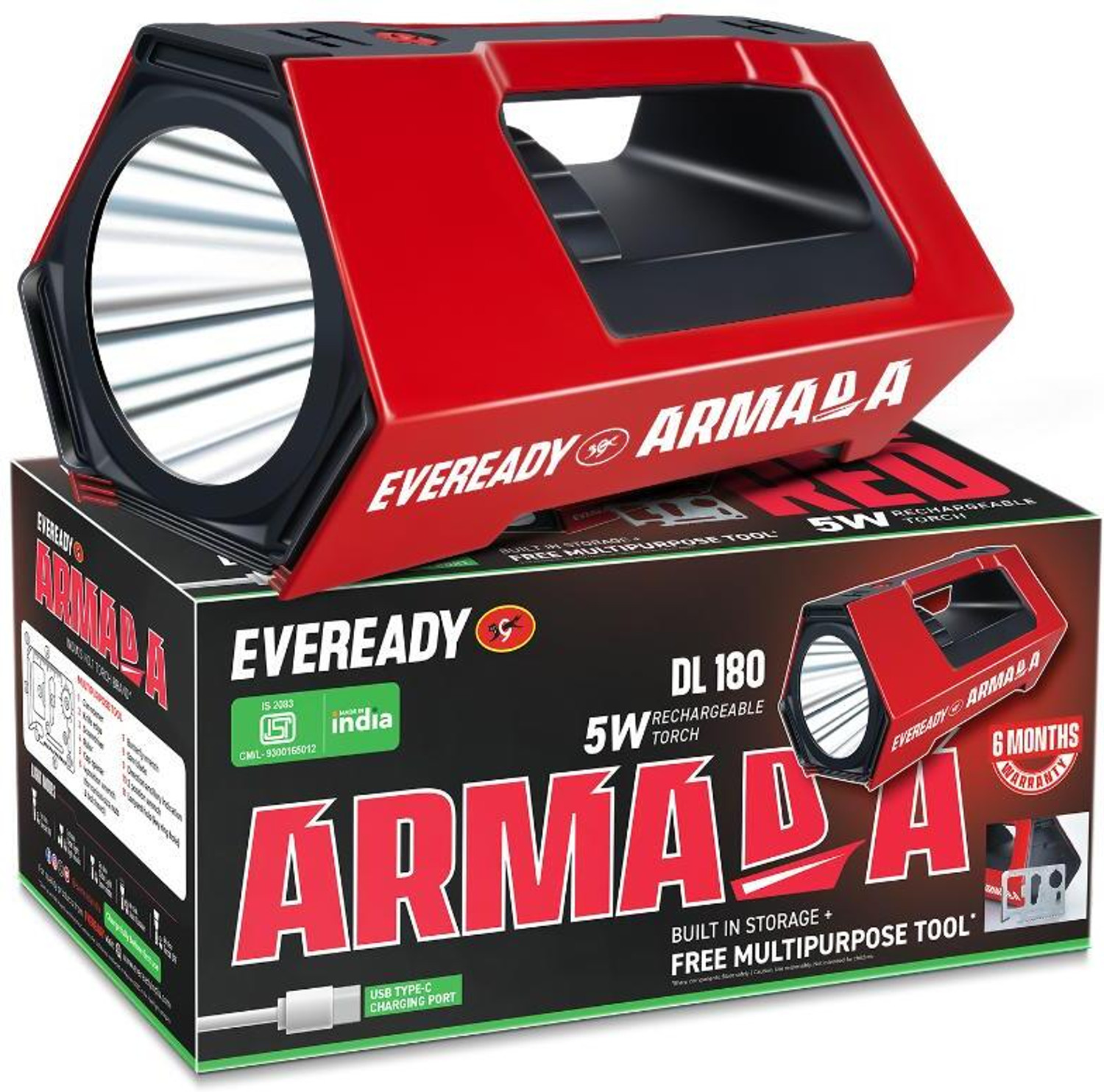 Image of EVEREADY ARMADA DL180 Torch