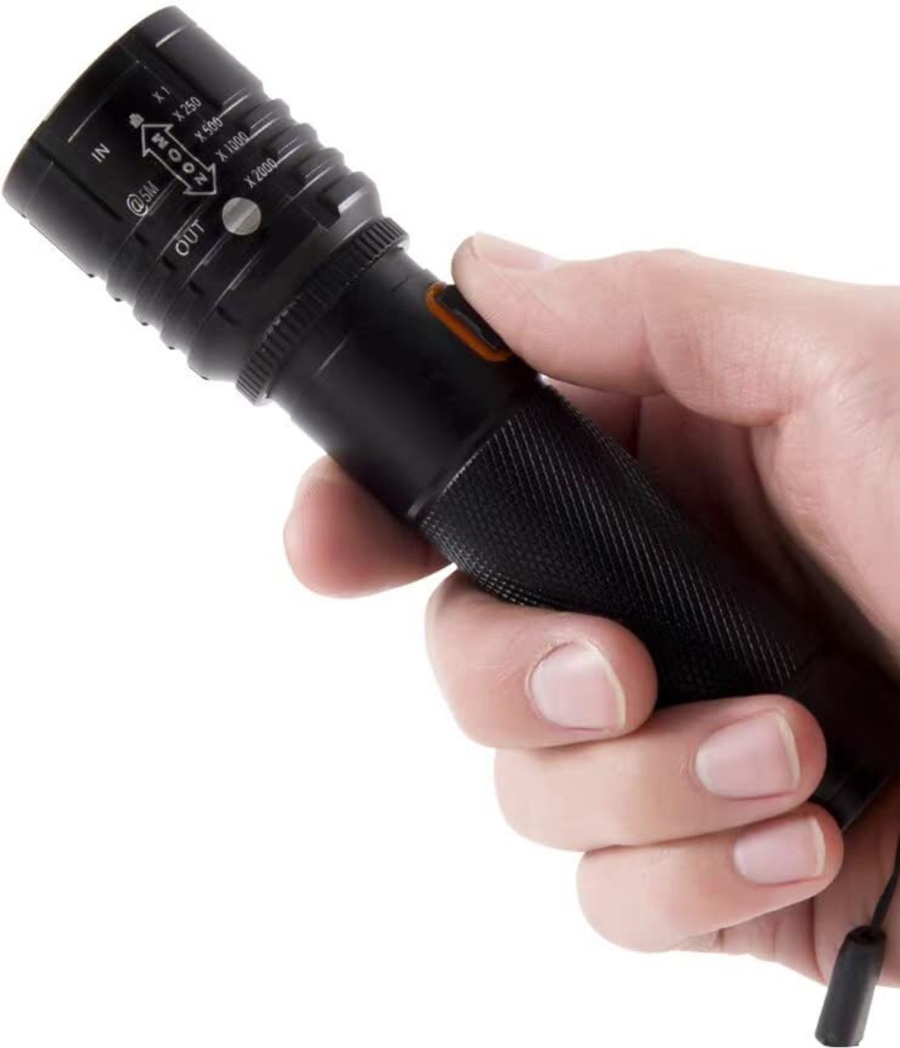 Image of GLOWISH STRONG ALUMINIUM BODY 4 MODES SUPER BRIGHT WATERPROOF USB CHARGING ZOOMABLE LED Torch
