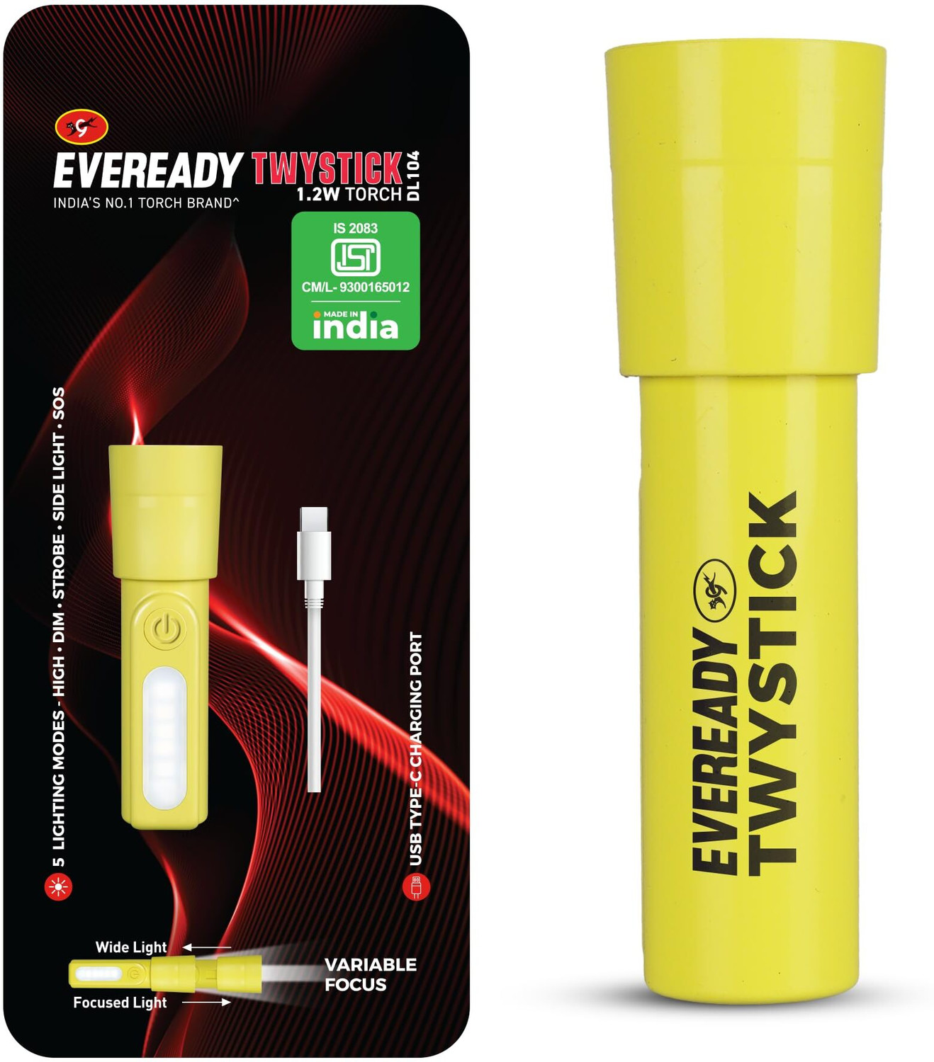 Image of EVEREADY DL104 Twystick with Variable focus Torch
