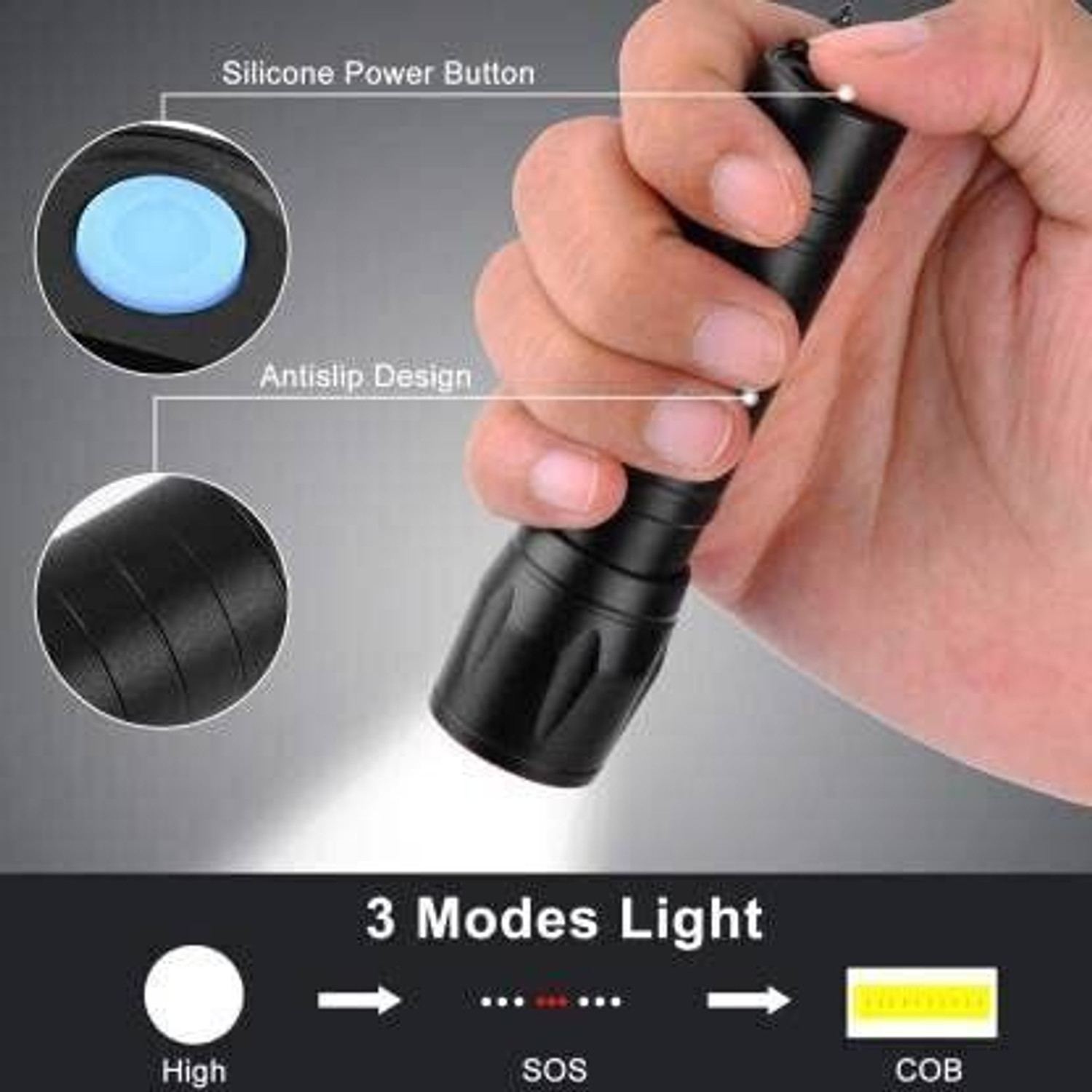 Image of UNZAG Torch Light , Mini Rechargeable Torch, Emergency , Light Torch
