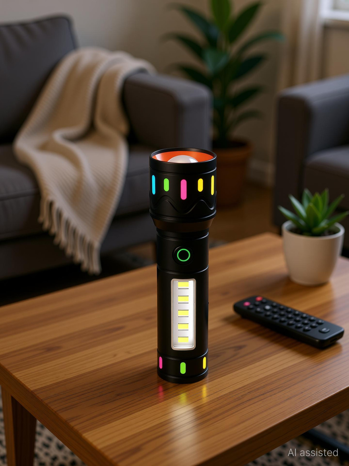 Image of JMALL M33 100W Rechargeable LED Metal Torch with Zoom Head & Blinker Light Torch
